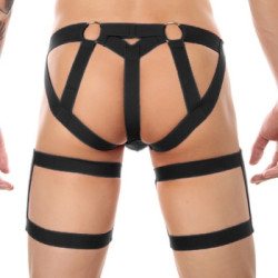 MenSexyWear String avec bandes élastiques Clelio Noir